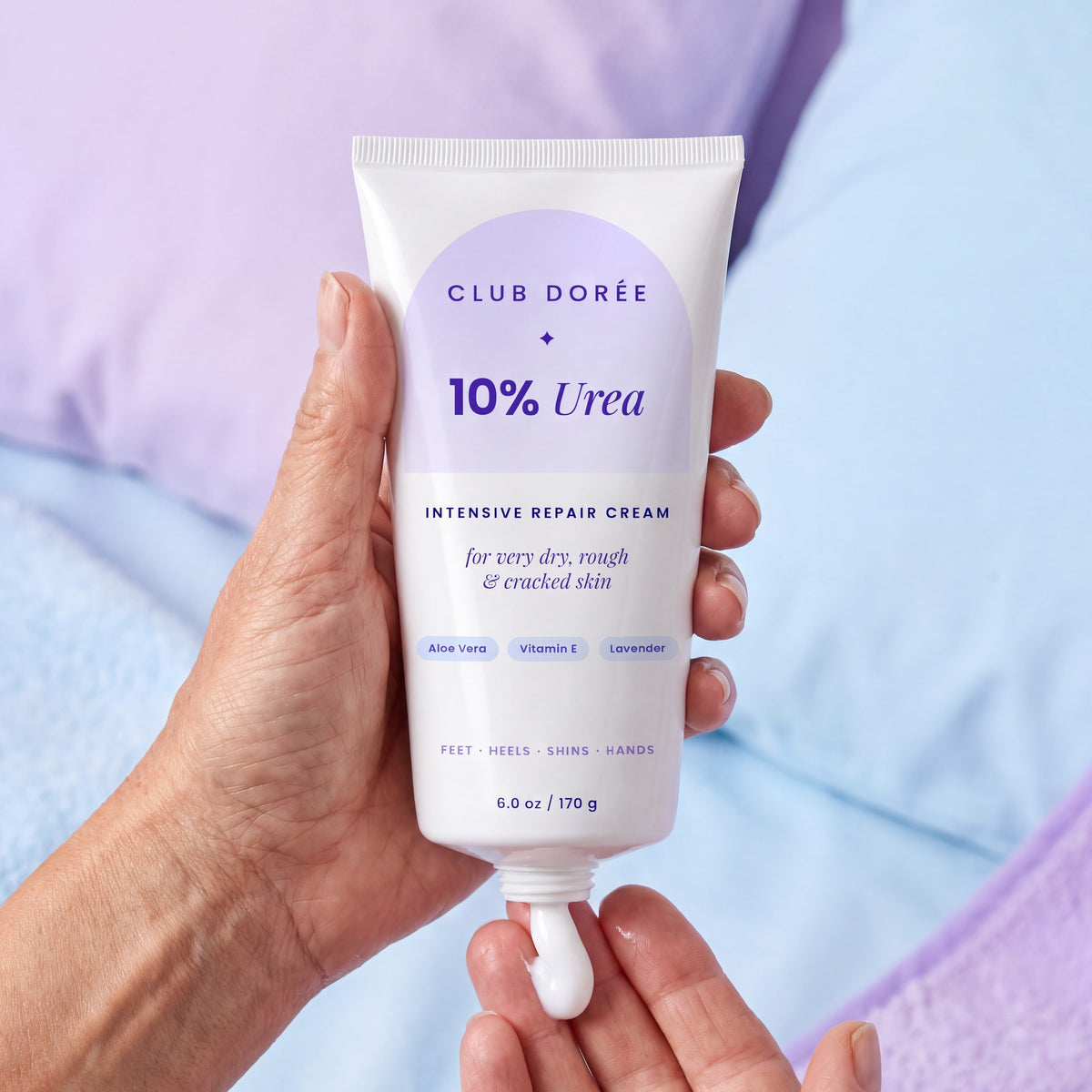 Squeezing cream from the tube